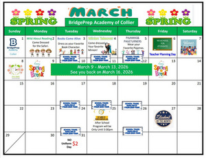 ✨March 2026 Activity Calendar ✨